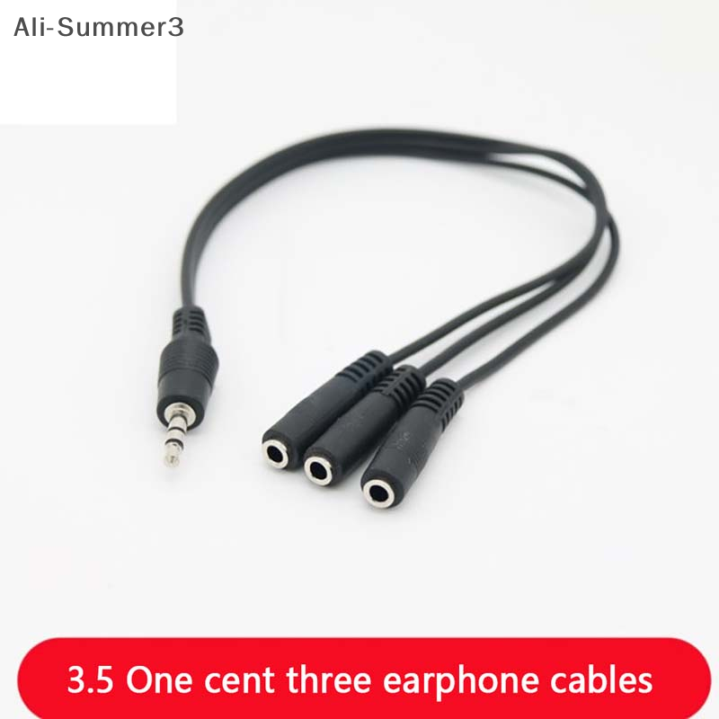 Earphone Splitter Jack - 3.5 مللي متر 3 طريقة ميناء