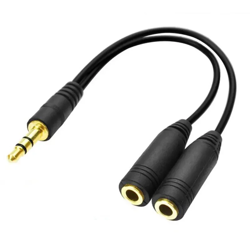 Earphone Splitter Jack - مقسم سماعة الرأس، كابل تمديد 3.5