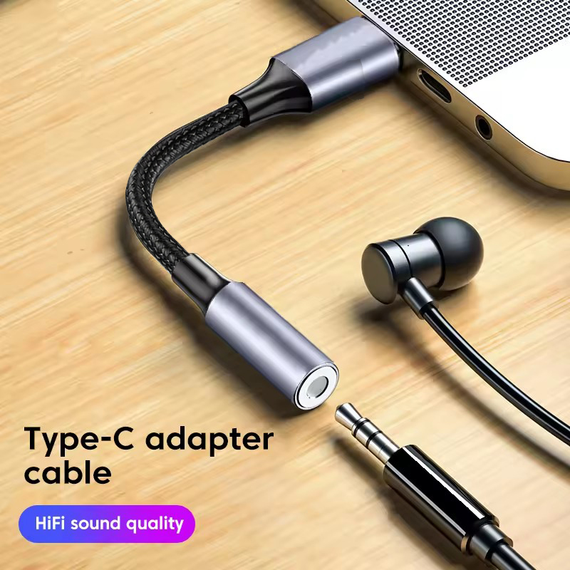 Audiophile Headphone Wired - محول صوت USB-C إلى مقبس 3.5
