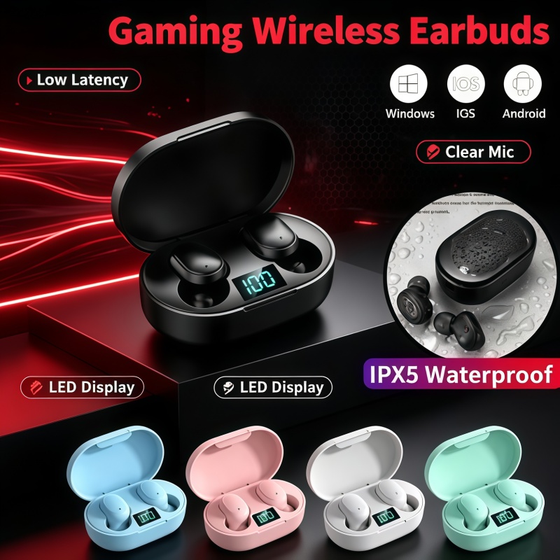 Bluetooth Headset On Ear - سماعات أذن لاسلكية جديدة E6S بتقنية