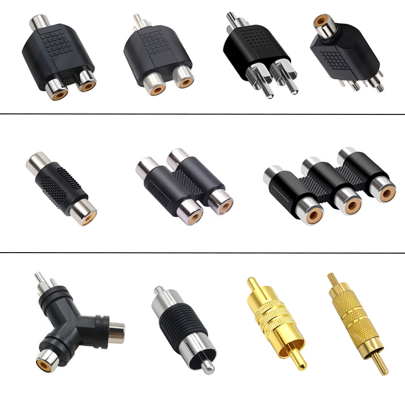 Audio Splitter Y - 5 قطعة RCA جاك أنثى إلى