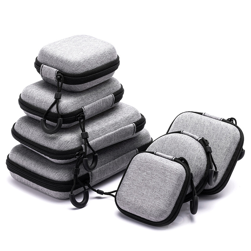 Headphone Case Hard - حقيبة سماعات أذن محمولة مقاومة للصدمات،