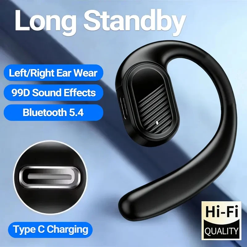 Bluetooth Headset On Ear - سماعة أذن لاسلكية بتقنية بلوتوث 5.4،