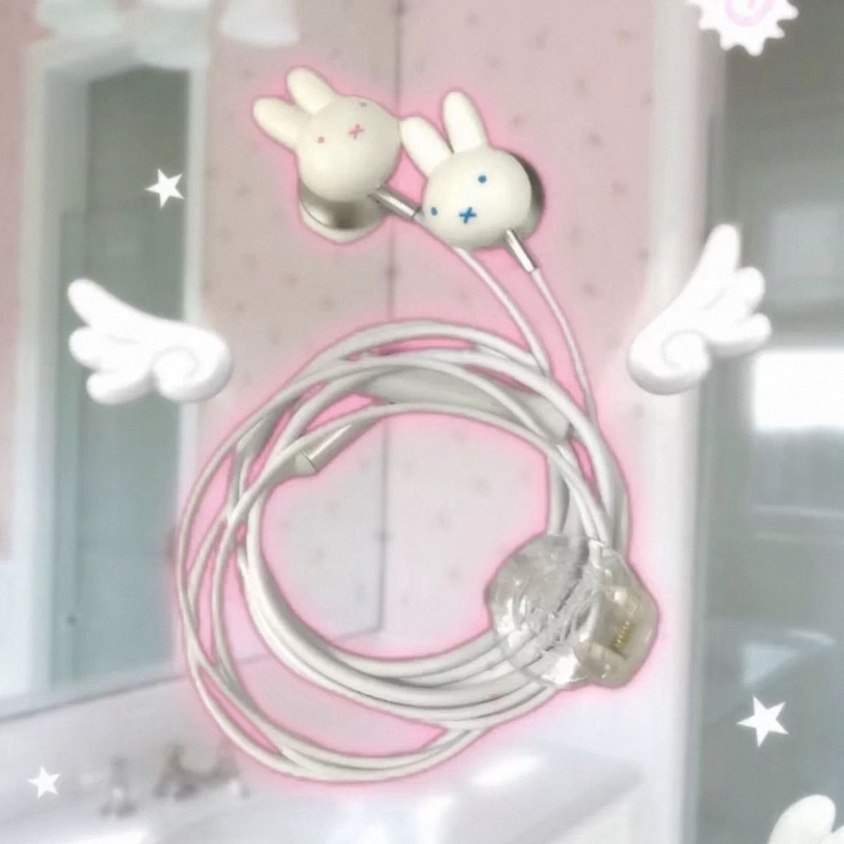 Usb C Earphone - سماعات أذن سلكية بتصميم أرنب ميفي