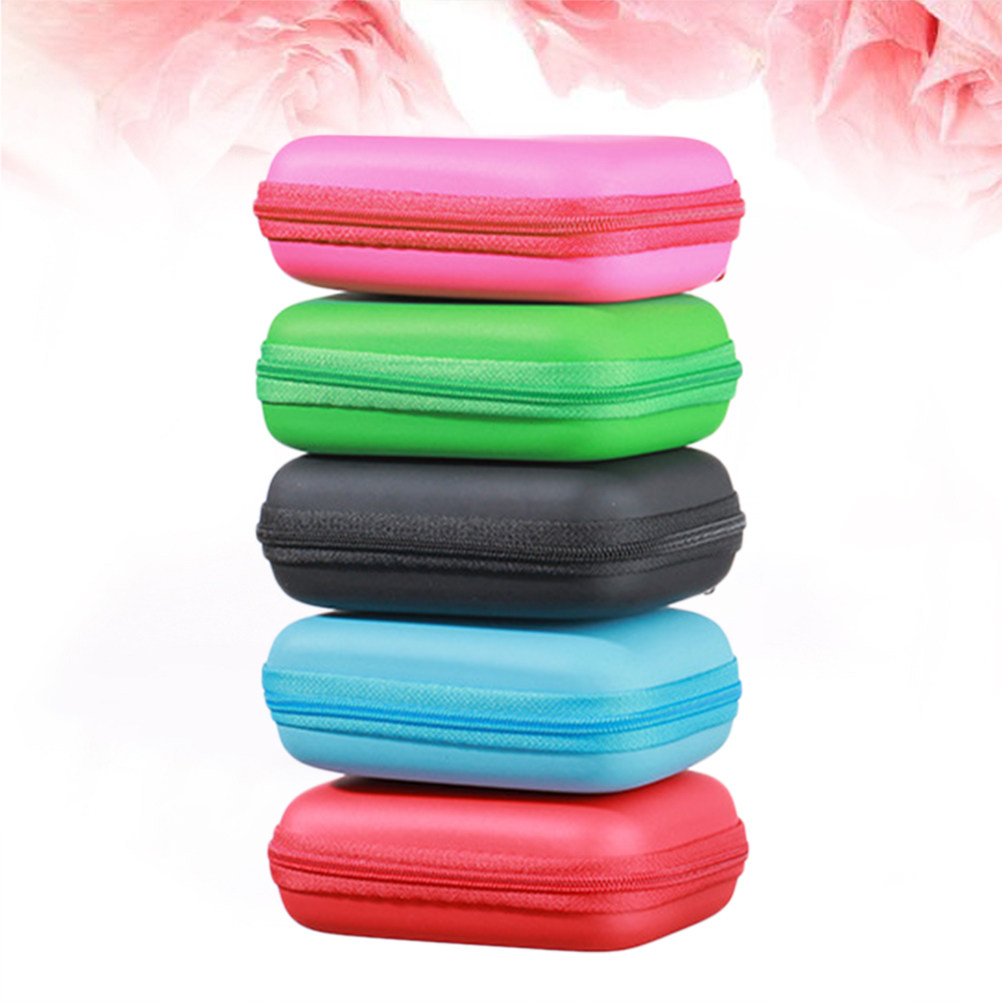 Headphone Case Hard - حقيبتان لتخزين سماعات الرأس من مادة