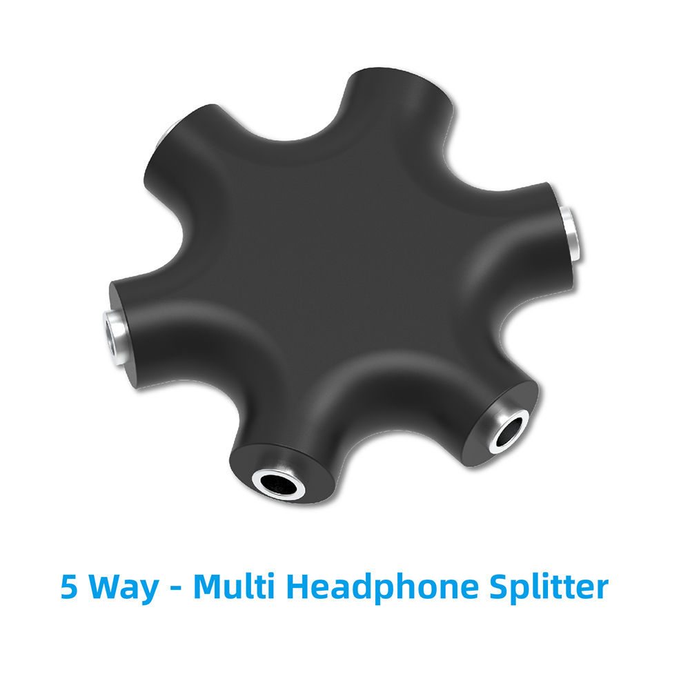 Earphone Splitter Jack - محول سماعات أذن بمقبس 3.5 ملم،