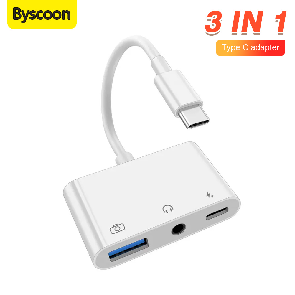 Earphone Splitter Jack - محول صوتي 3 في 1 من