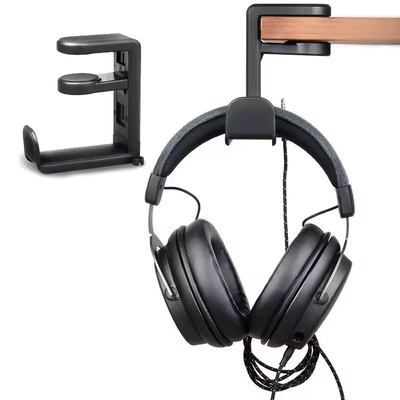 Headphone Stand Desk - حامل سماعات الرأس تحت المكتب بتصميم