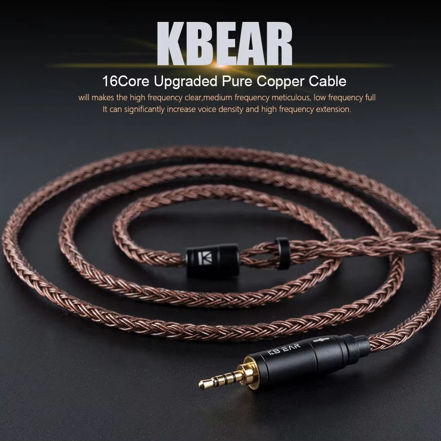In Ear Monitor Iem - كابل سماعة الرأس KBEAR 16 core