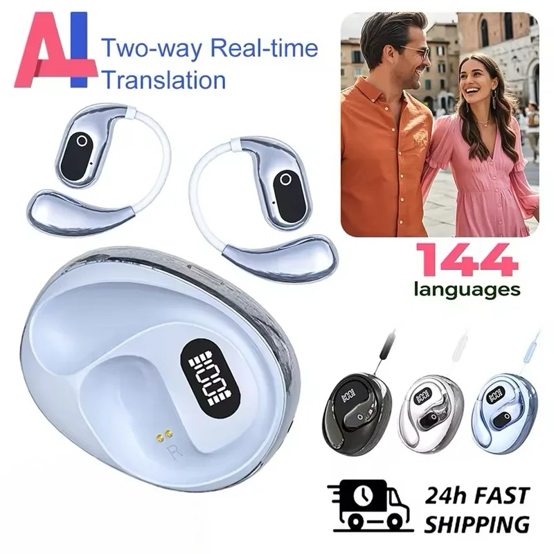 Bluetooth Headset On Ear - سماعات XG99 للترجمة الفورية، 144 لغة،