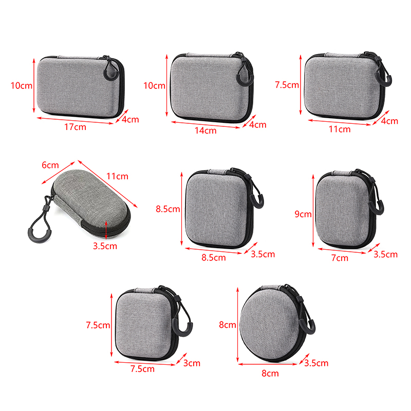 Headphone Case Hard - حقيبة سماعات رأس محمولة جديدة مقاومة
