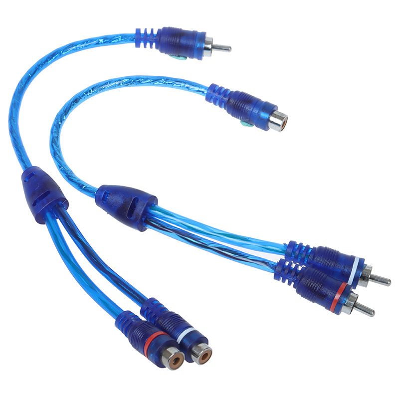 Audio Splitter Y - سيارة MP3 الصوت RCA Y الفاصل