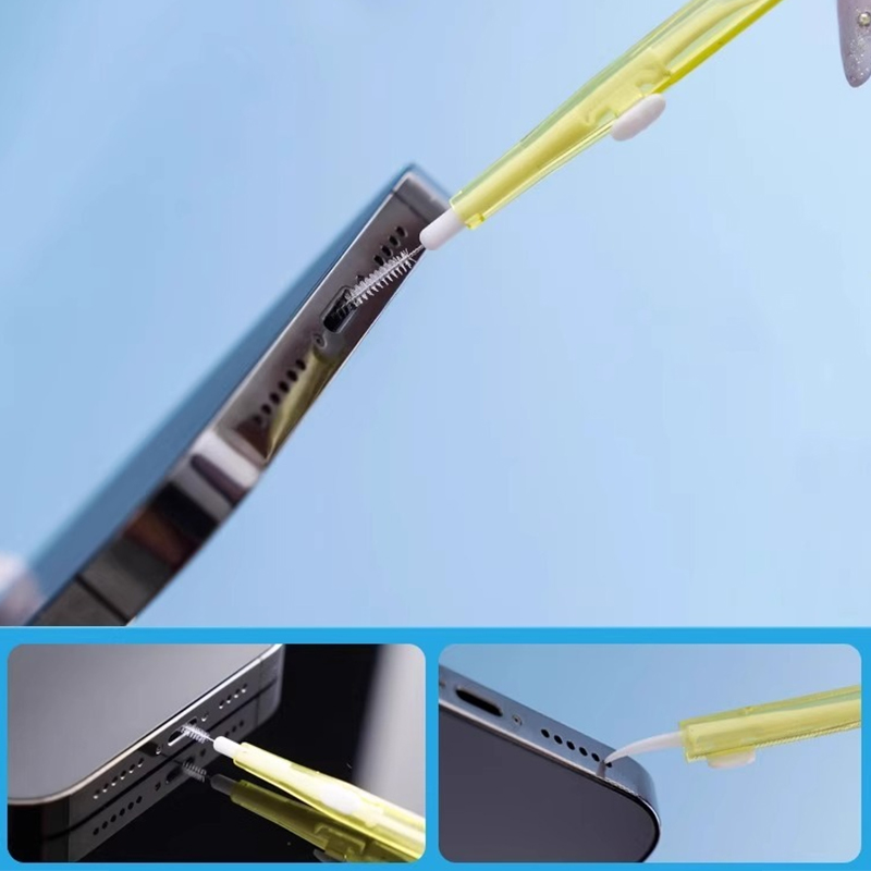 Usb C Earphone - فرشاة تنظيف معدنية لمنفذ شحن USB-C،