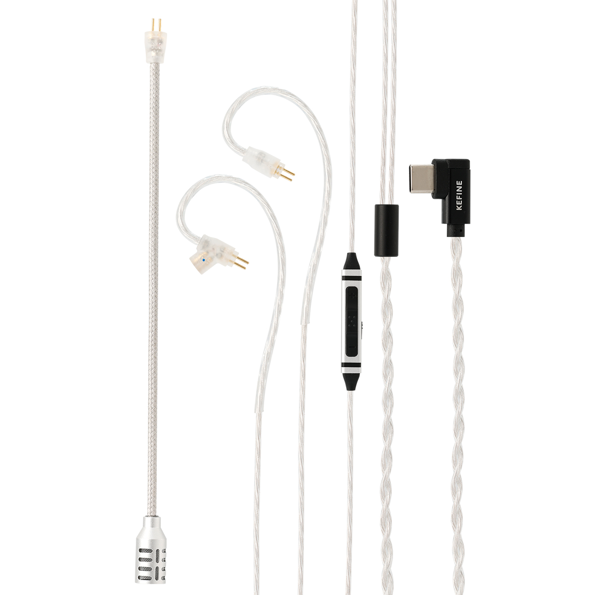 Wired Earphone Mic - كابل ألعاب كيفين لسماعات الأذن السلكية