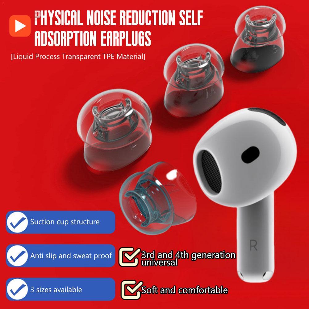 Silicone Ear Tip Replacement - أغطية سماعات أذن لإلغاء الضوضاء المادية
