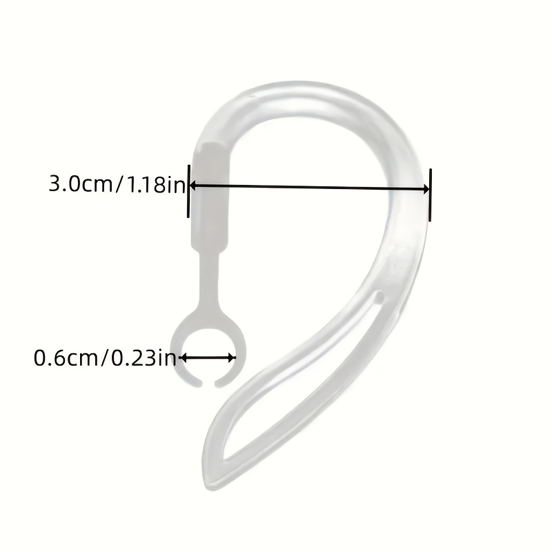 قطعتان من خطافات سماعات الأذن  - مراجعة Sports Earphone Hook وسعره