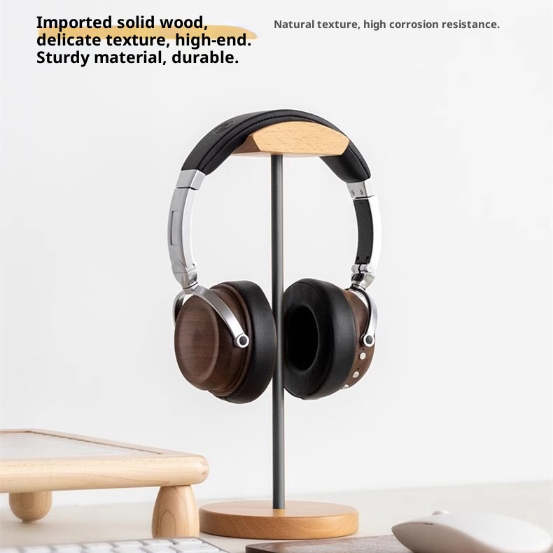 حامل سماعات رأس من خشب الجوز ا - مراجعة Headphone Stand Desk وسعره