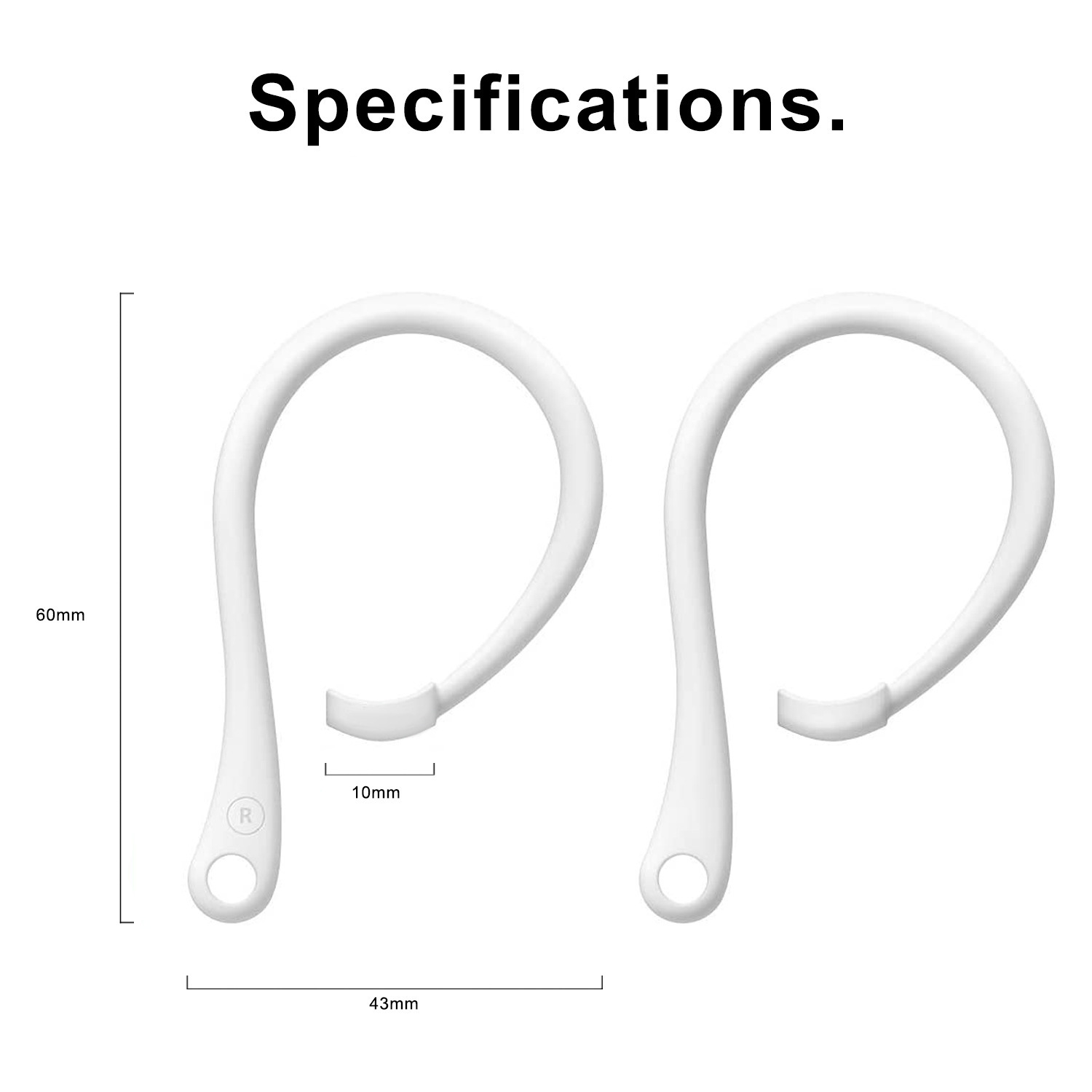 1 زوج سيليكون مكافحة خسر سيليك - مراجعة Sports Earphone Hook وسعره