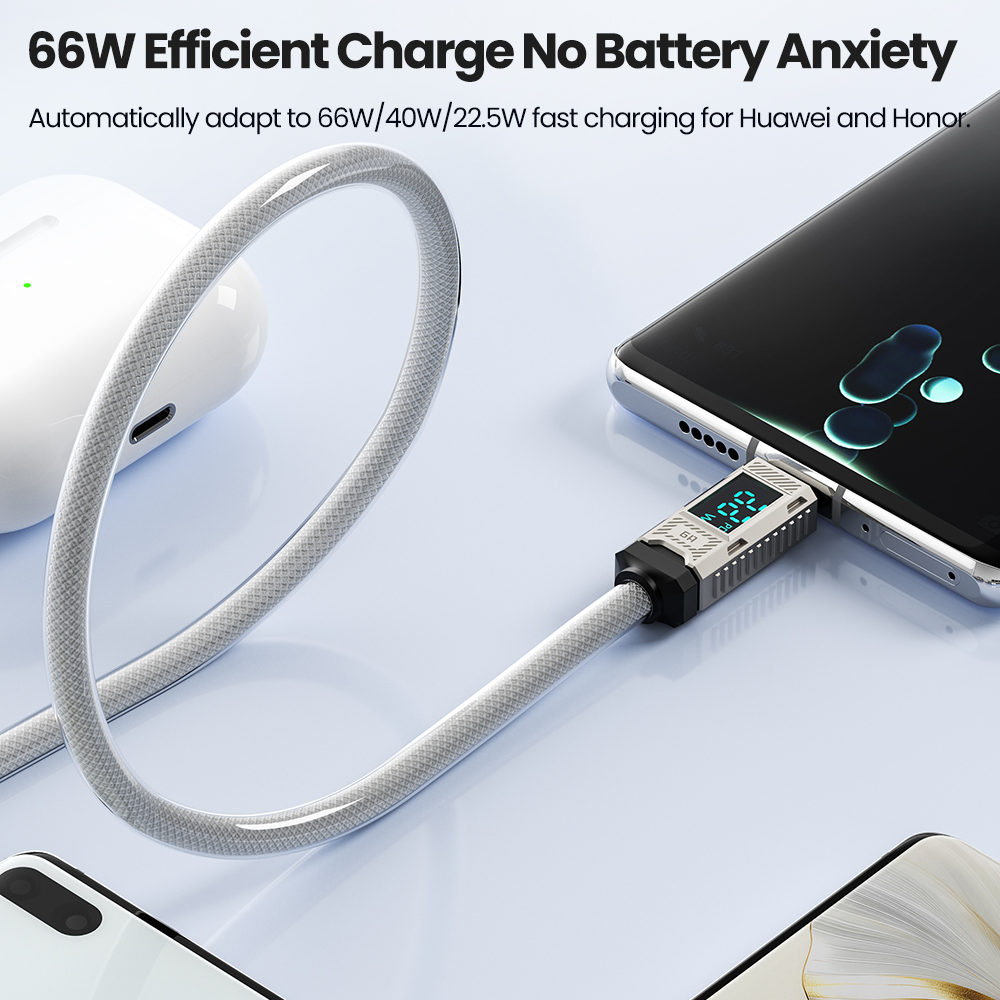Toocki PD 66 واط USB C كابل 6A - مراجعة Usb C Earphone وسعره