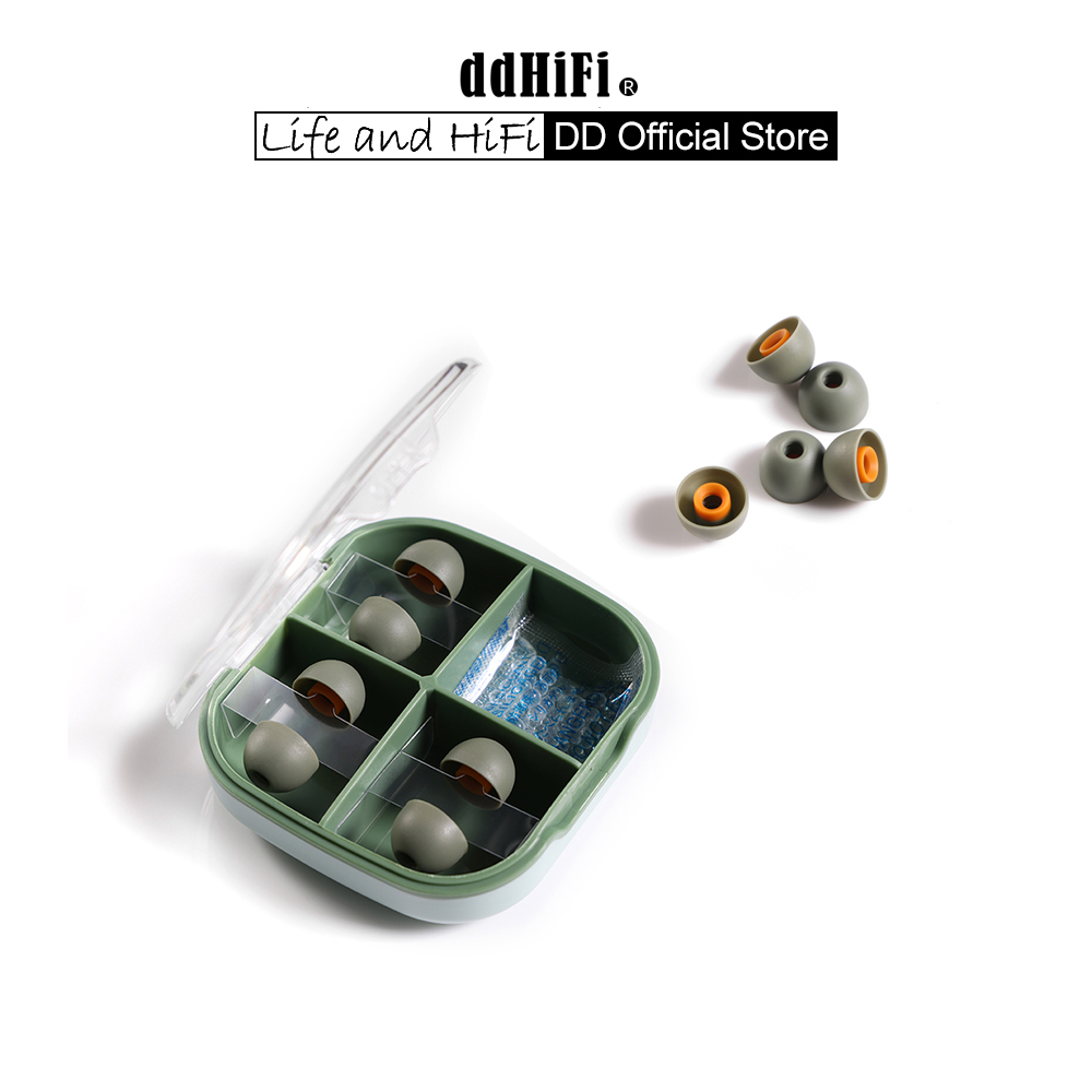 DD ddHiFi ST35 D-Tips IEM أطرا - مراجعة Silicone Ear Tip Replacement وسعره