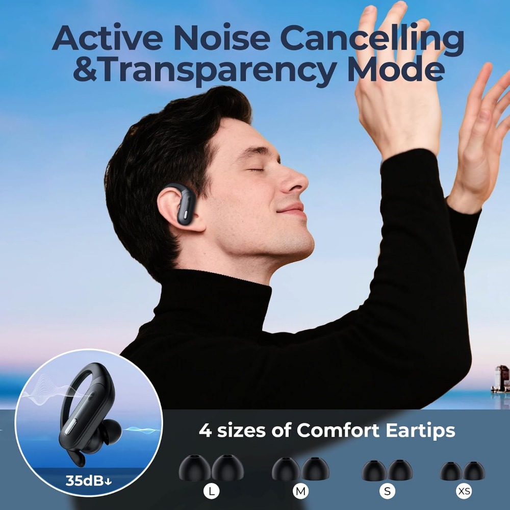 سماعات أذن لاسلكية مع خاصية إل - مراجعة Noise Cancelling Headphone وسعره