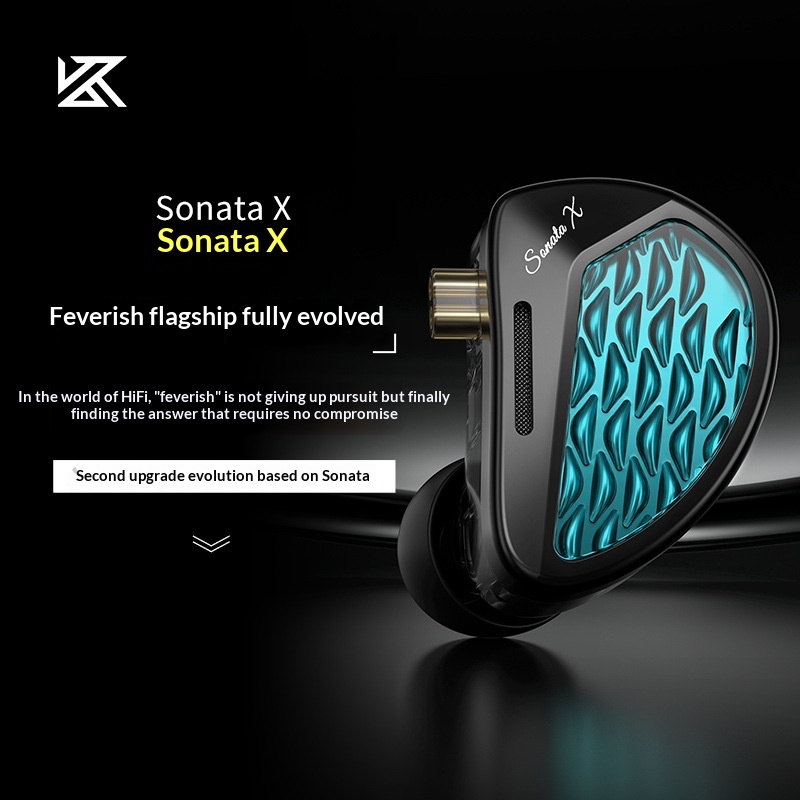 سماعات أذن داخلية KZ Sonata X، - مراجعة Audiophile Headphone Wired وسعره