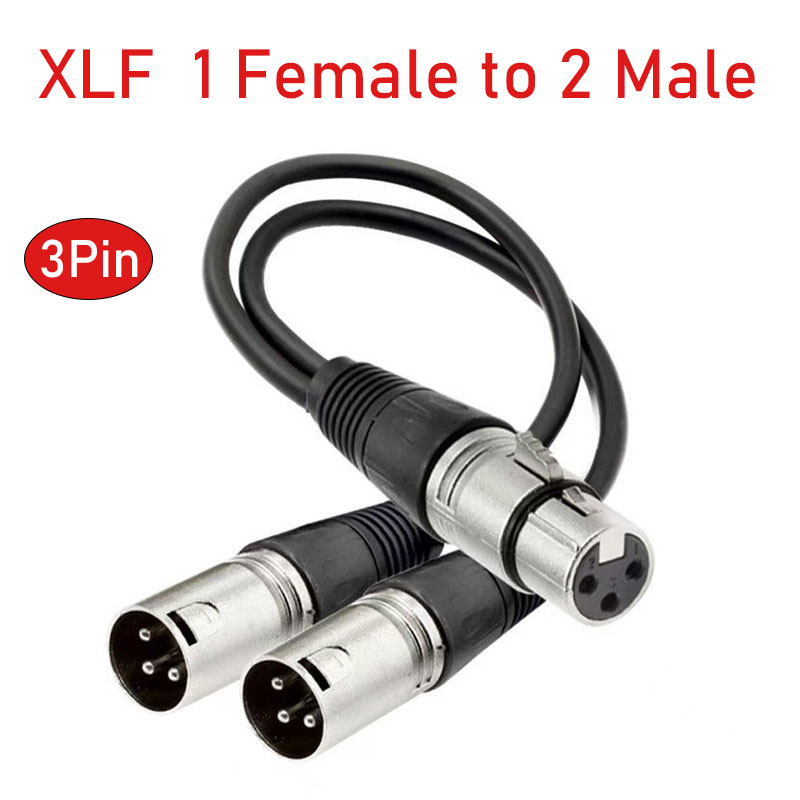 XLR الفاصل كابل 3 دبوس أنثى إل - مراجعة Audio Splitter Y وسعره