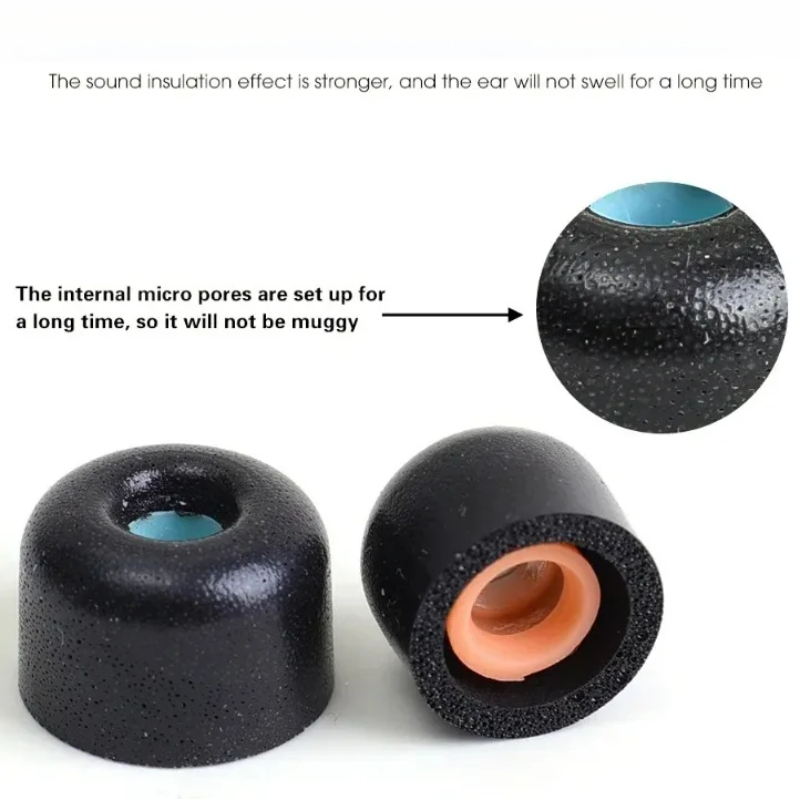 غطاء سماعات أذن من الإسفنج الذ - مراجعة Earphone Foam Tip وسعره