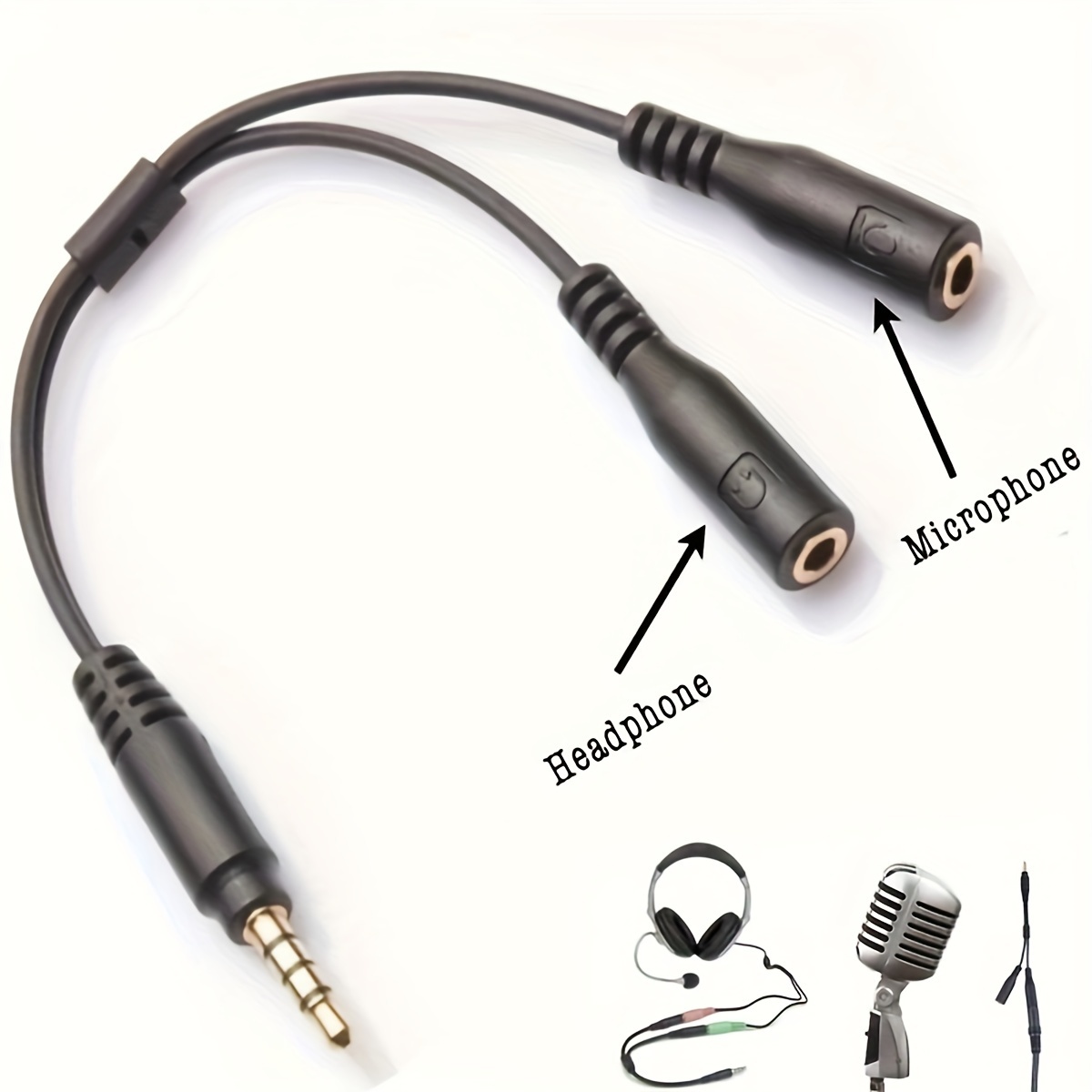 3.5 ملم صوت ستيريو 1 ذكر إلى 2 - مراجعة Audio Splitter Y وسعره