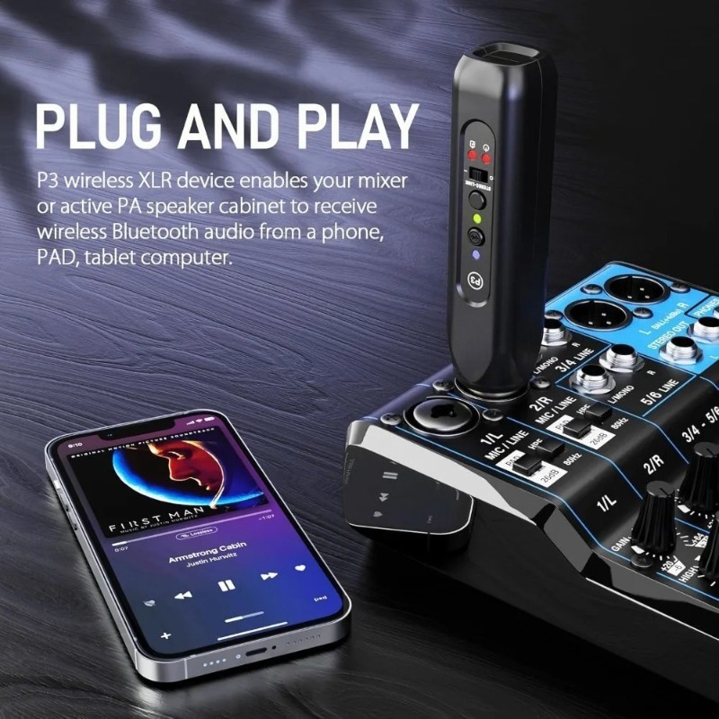 جهاز استقبال بلوتوث XLR لاسلكي - مراجعة Bluetooth Adapter Receiver وسعره