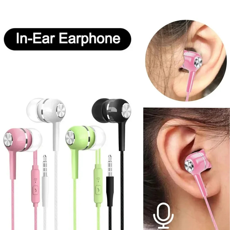 سماعات أذن سلكية 3.5 ملم مع مي - مراجعة Wired Earphone Mic وسعره