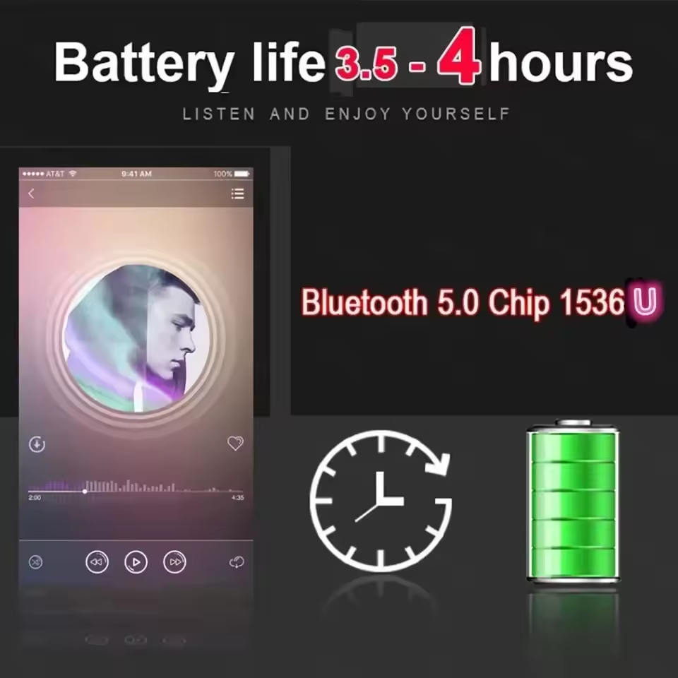 سماعات أذن لاسلكية بلوتوث TWS  - مراجعة Bluetooth Headset On Ear وسعره