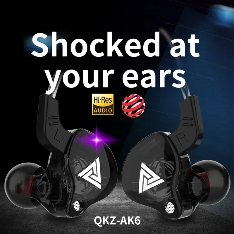 سماعات أذن سلكية جديدة QKZ AK6 - مراجعة Wired Earphone Mic وسعره