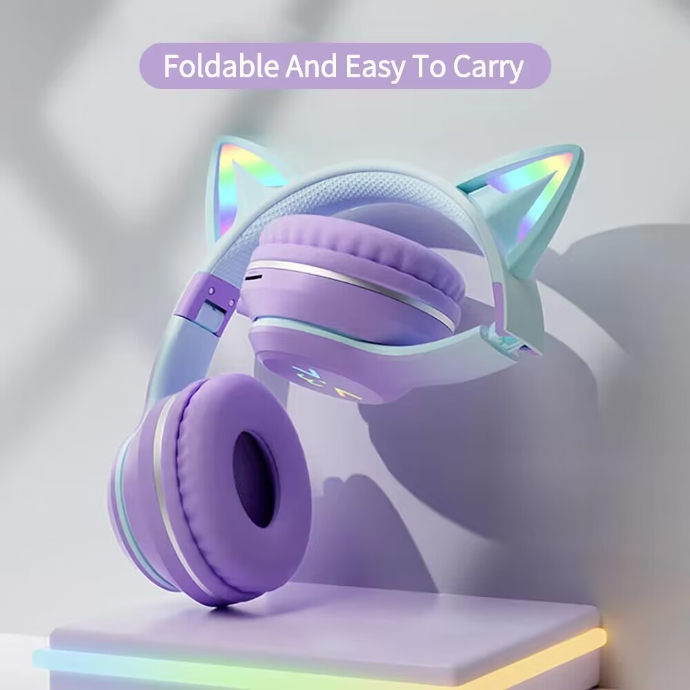 سماعات أذن لاسلكية RGB متوهجة  - مراجعة Gaming Headset Rgb وسعره