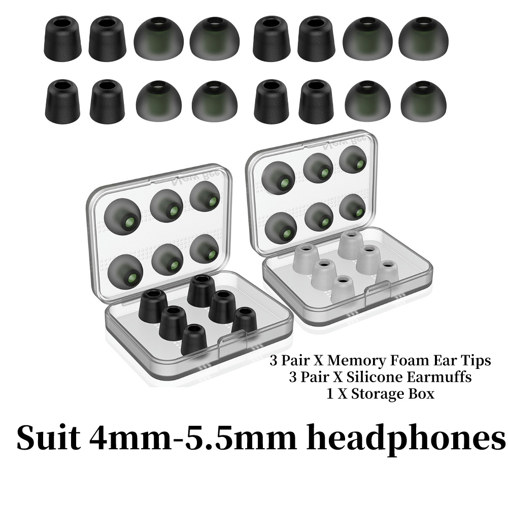 أطراف أذن مريحة من رغوة الذاكر - مراجعة Earphone Foam Tip وسعره