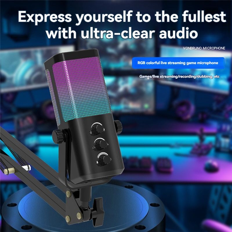 ميكروفون ألعاب ABZZ-RGB USB-C  - مراجعة Gaming Headset Rgb وسعره