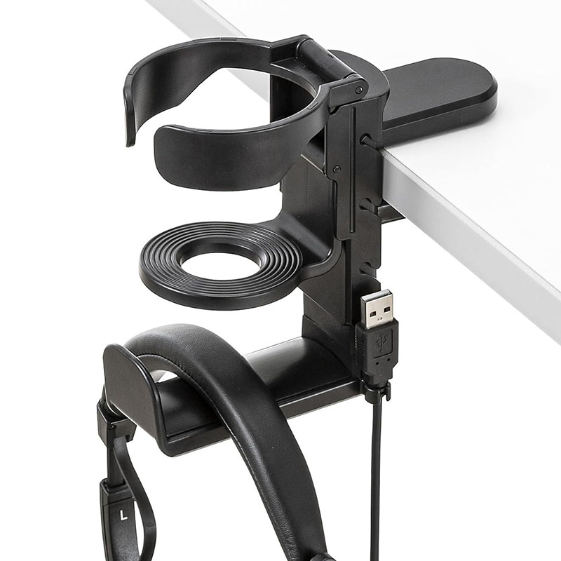 حامل أكواب للمكتب مع حامل سماع - مراجعة Headphone Stand Desk وسعره